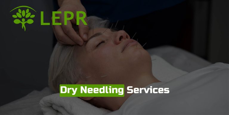 Dry needling therapy at LEPR.